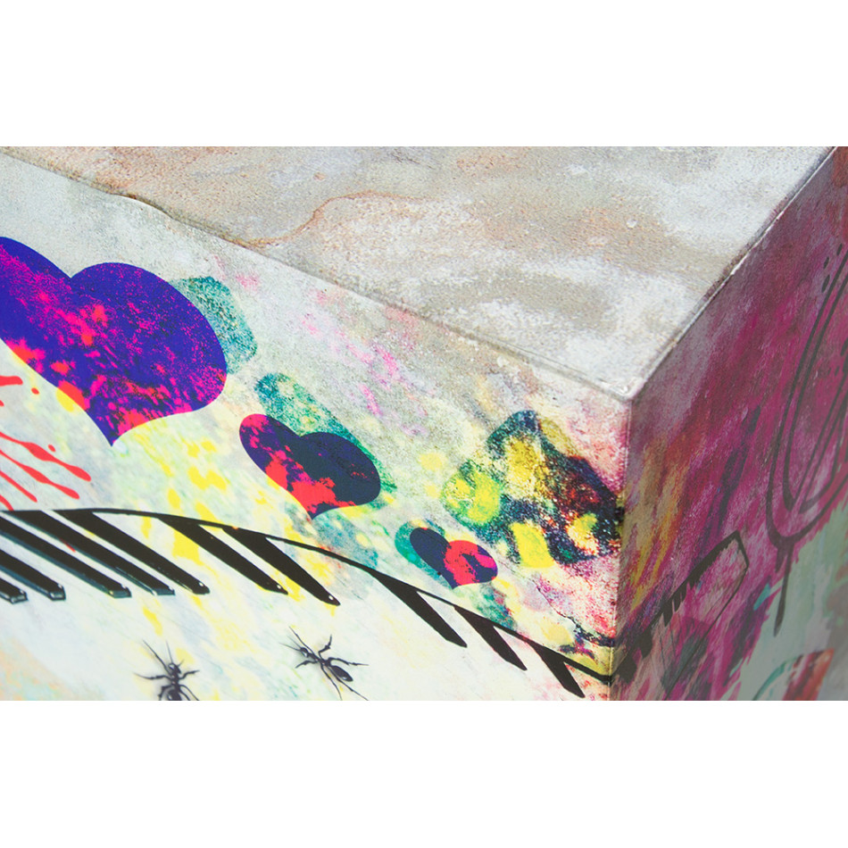 Column Street Art, small, metal, 27x27x70cm