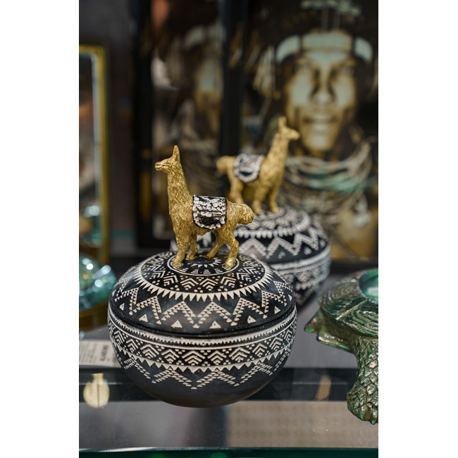 Decorative box Lama, 13x13x17cm
