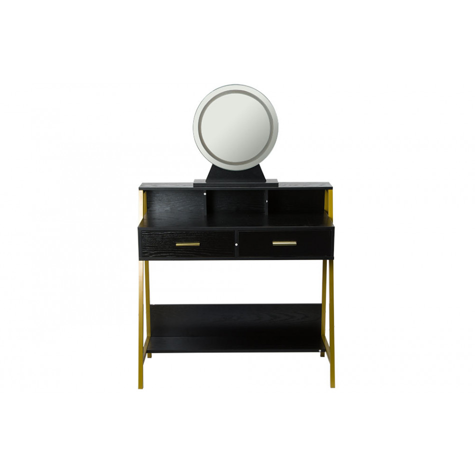 Dressing table with mirror Franca, LED, 90x40x135cm