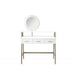 Dressing table with mirror Fuente, LED, 100x40x137cm