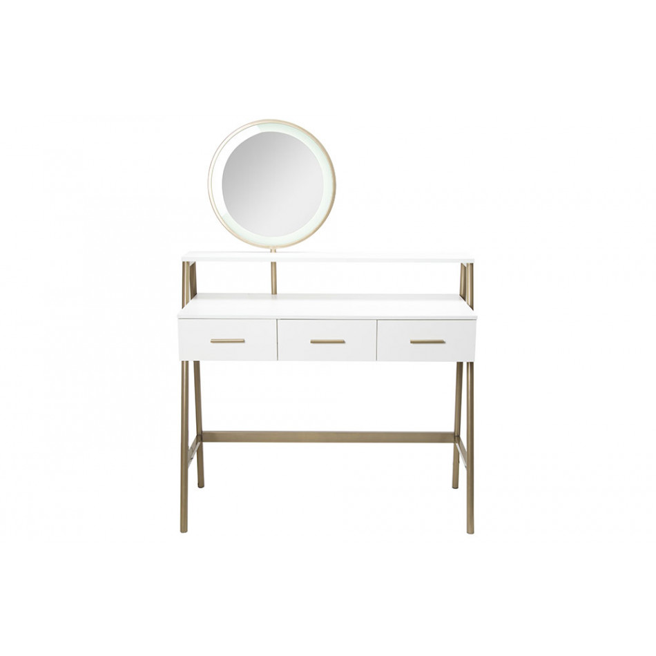 Dresser with mirror Fuente, LED, 100x40x137cm