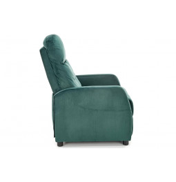 Arm chair Helipe,d.green, H103x135x76,seat surf.H48cm
