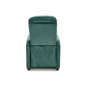Arm chair Helipe,d.green, H103x84x76,seat surf.H48cm