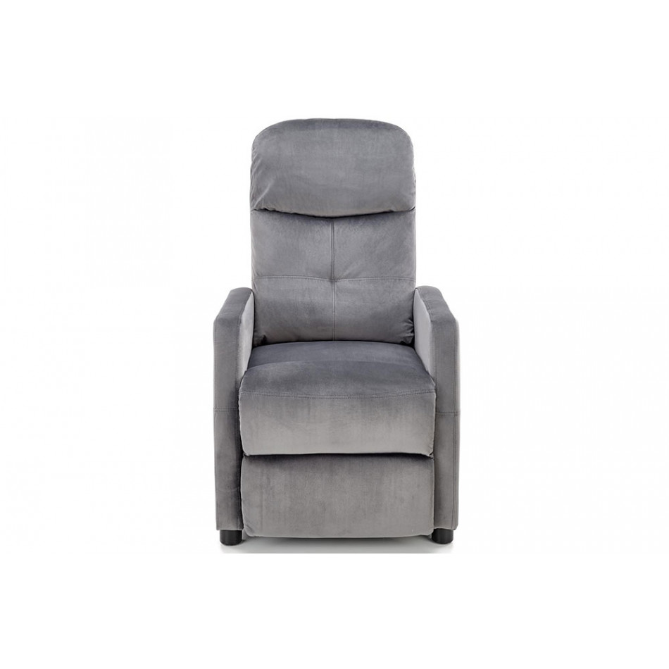 Arm chair Helipe, grey, H103x84x76,seat surf.H48cm