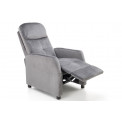 Arm chair Helipe, grey, H103x84x76,seat surf.H48cm