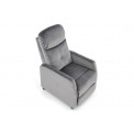 Arm chair Helipe, grey, H103x84x76,seat surf.H48cm