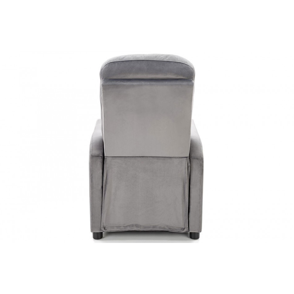 Arm chair Helipe, grey, H103x84x76,seat surf.H48cm