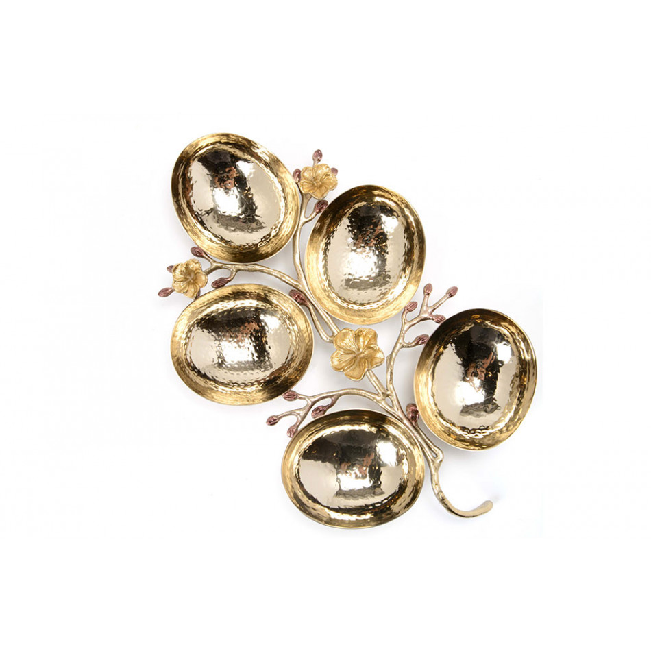 Decorative dish Branch leafs, 32x20cm