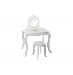 Dressing table w stool, 50.5x50.5x92cm, 28x28x32cm