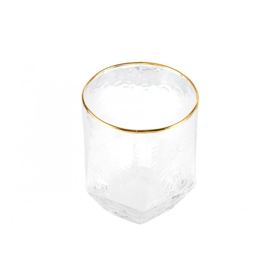Water tumbler, gold, H10.5, D8-9.5 cm, 450ml