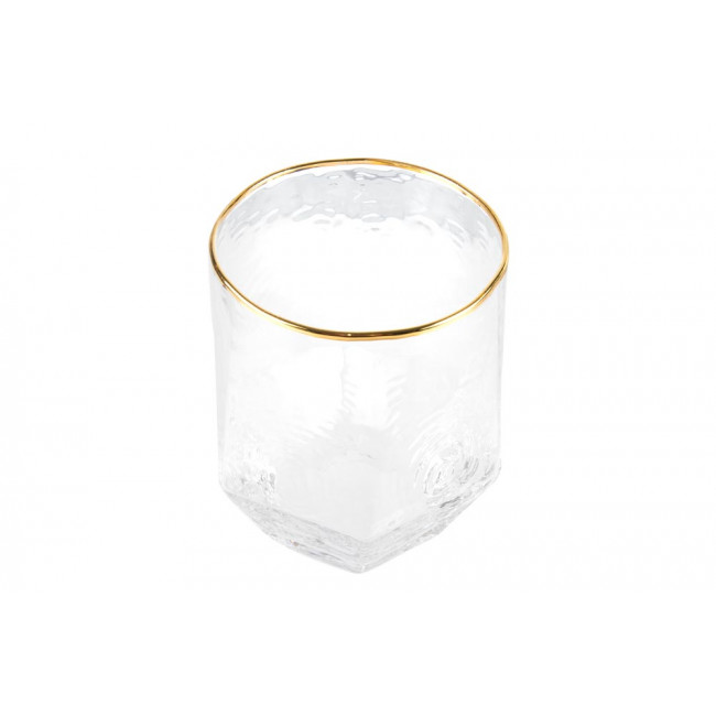 Water tumbler, gold, H10.5, D8-9.5 cm, 450ml
