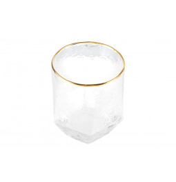 Water tumbler, gold, H10.5, D8-9.5 cm, 450ml