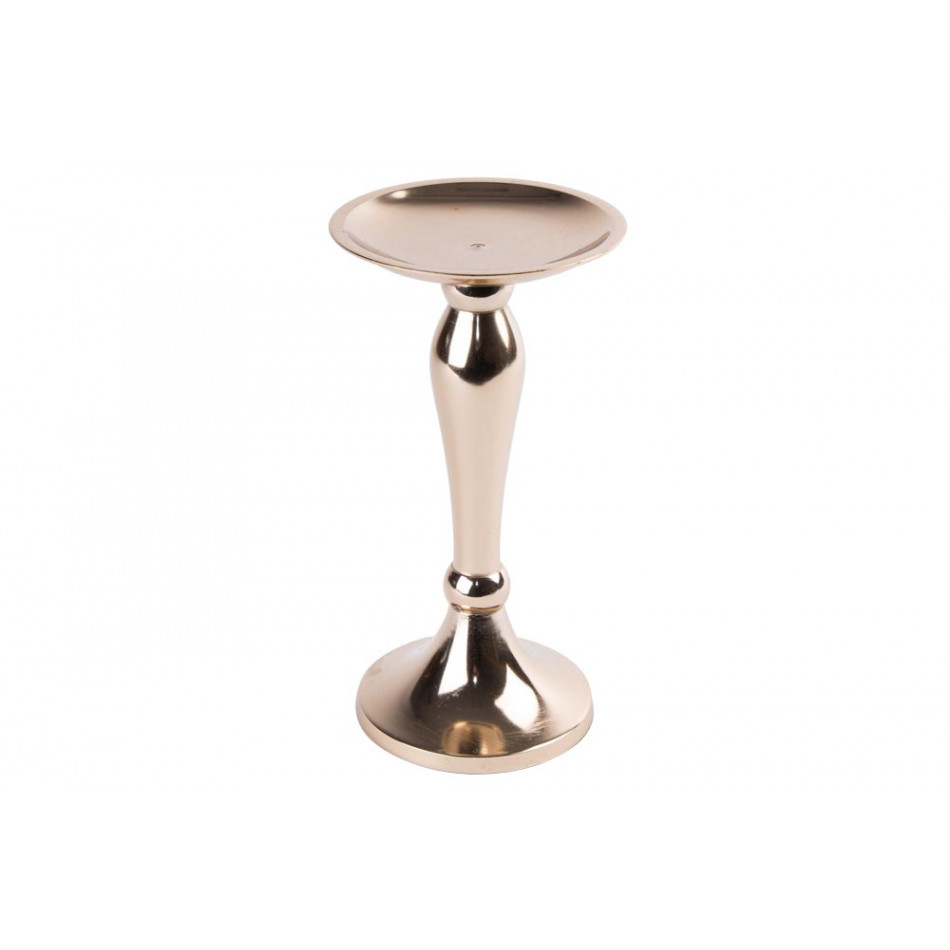 Candle stand Vellore, champagne/gold, H21cm x D11cm