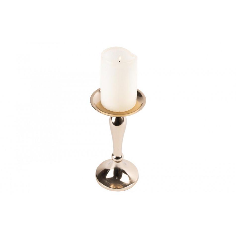 Candle stand Vellore, champagne/gold, H21cm x D11cm