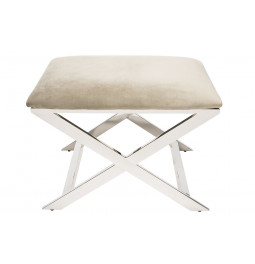 Bench Engen, ivory colour, 59.5x45.5x44.5cm