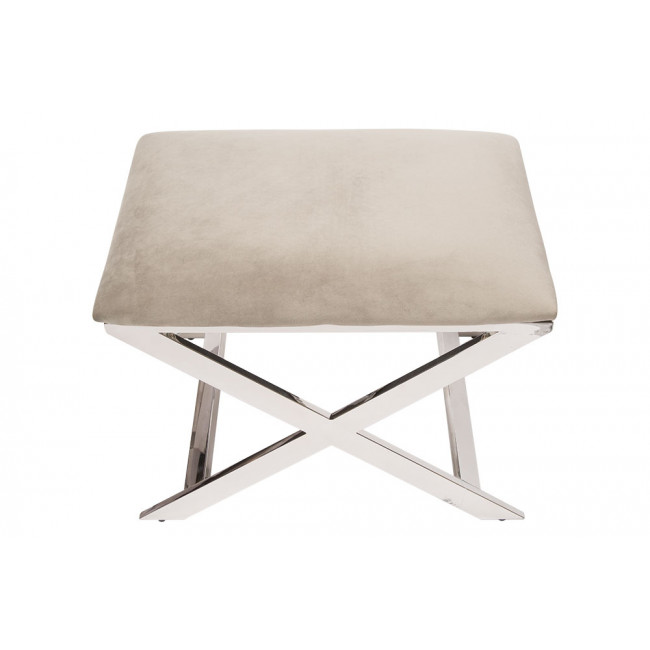 Bench Engen, ivory colour, 59.5x45.5x44.5cm