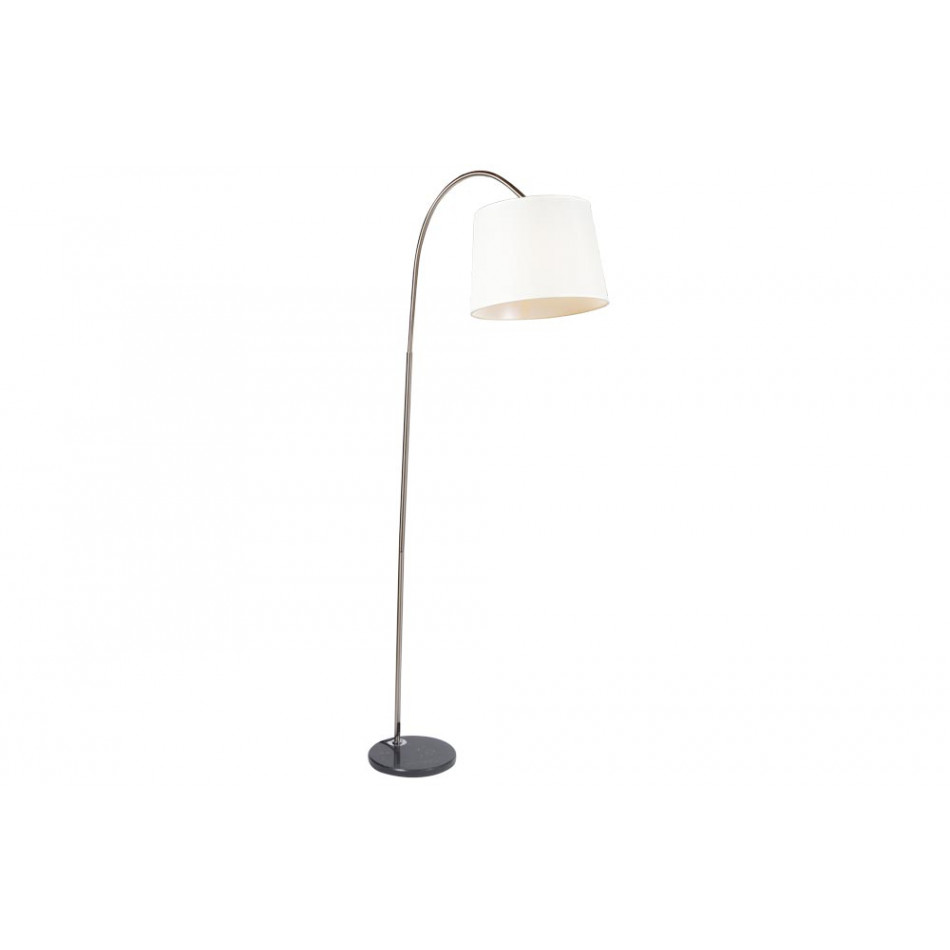 Floor lamp Sentor, white/silver color, H174x64x36cm, E27 60W