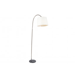 Floor lamp Sentor, white/silver color, H174x64x36cm, E27 60W