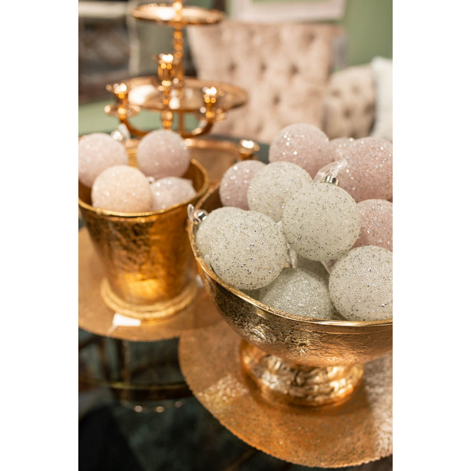 Decorative bowl Vonda, gold, H-24cm, D-37cm