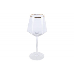 Red wine glass Bomond, gold, H22.5, D6.5-9 cm, 400ml