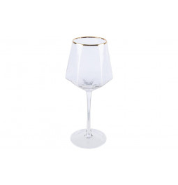 Red wine glass Bomond, gold, H22.5, D6.5-9 cm, 400ml
