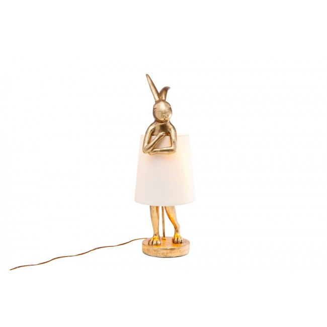 Table lamp Animal Rabbit, gold, E14 5W (max) 68x23x23cm