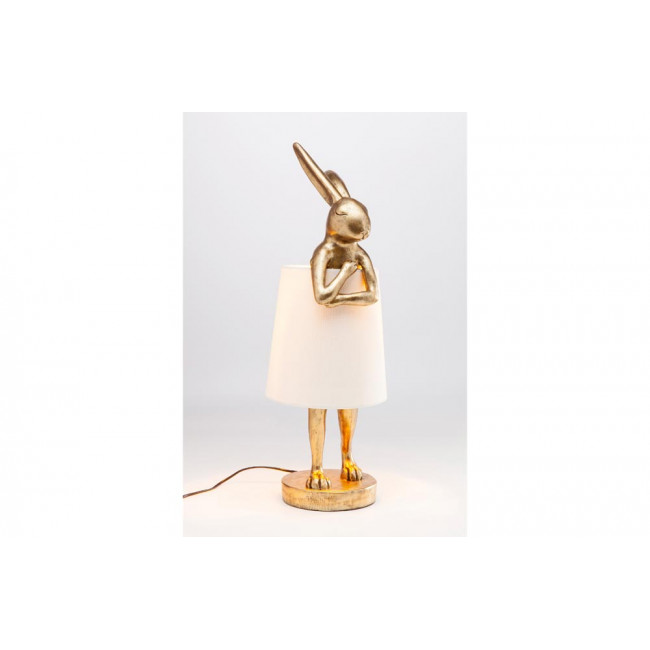 Table lamp Animal Rabbit, gold, E14 5W (max) 68x23x23cm
