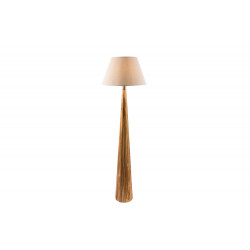 Floor lamp Moora with linen shade, E27 40W, H133.5x 20x20cm