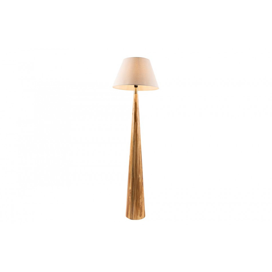 Floor lamp Moora with linen shade, E27 40W, H133.5x 20x20cm