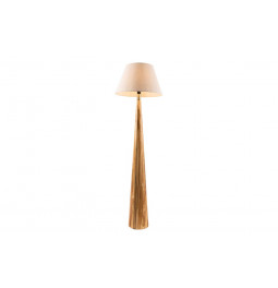Floor lamp Moora with linen shade, E27 40W, H133.5x 20x20cm
