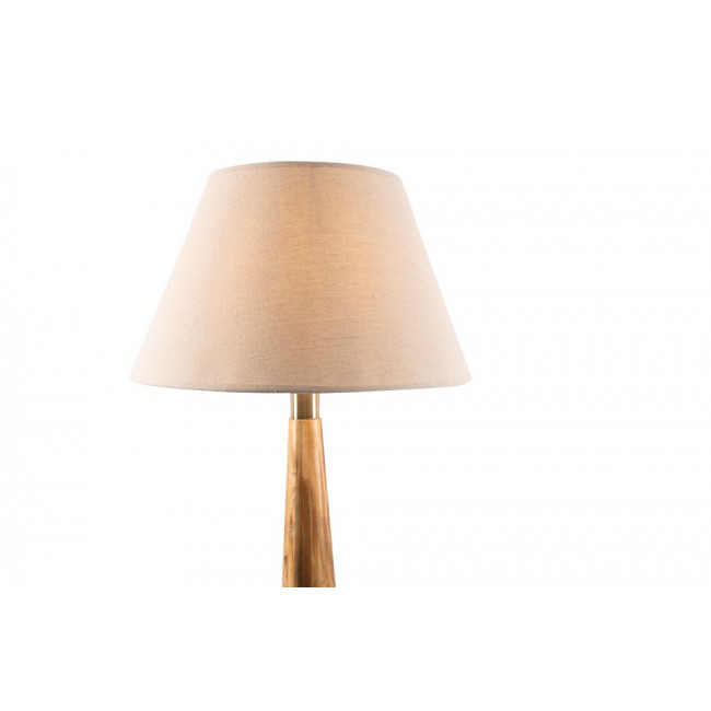 Floor lamp Moora with linen shade, E27 40W, H133.5x 20x20cm