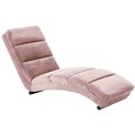 Chaise longue Slinky, dusty rose, 60x170x82cmx78cm