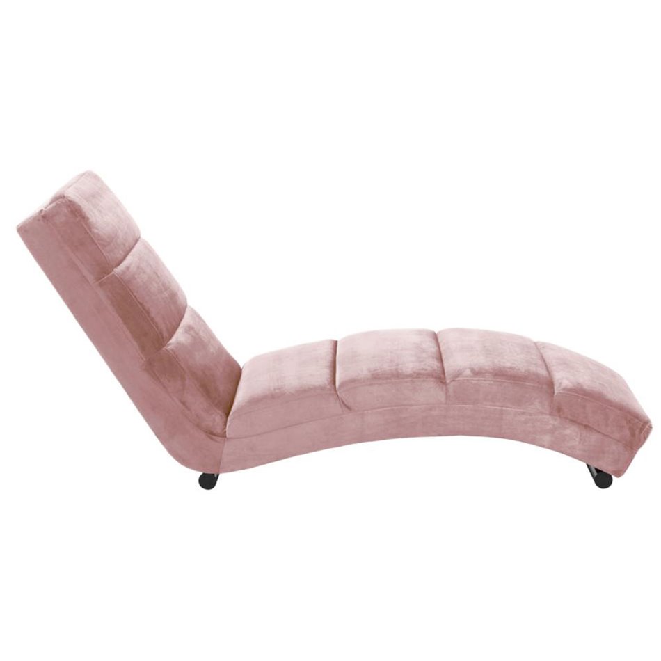 Chaise longue Slinky, dusty rose, 60x170x82cmx78cm