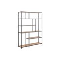 Bookcase Seaford, oak/black frame, 135x35x185cm