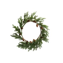 Decorative spruce wreath, green, 60cm