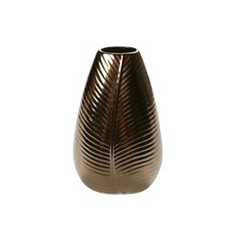 Vase Nature leaf M, gold, 18.5x9x31cm