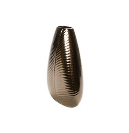 Vase Nature leaf M, gold, 18.5x9x31cm
