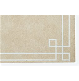 Placemat Reni beige/white, 35x35cm