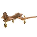 Decor Airplane, mango wooden/aluminium,26.5x34x10cm