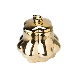 Storage jar Bottom, golden, D17cm