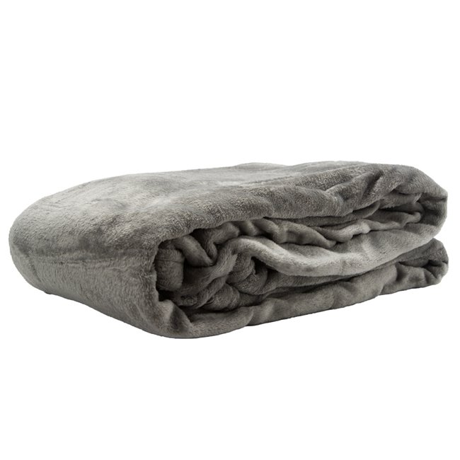 Throw Uni, dark grey, 180x230cm