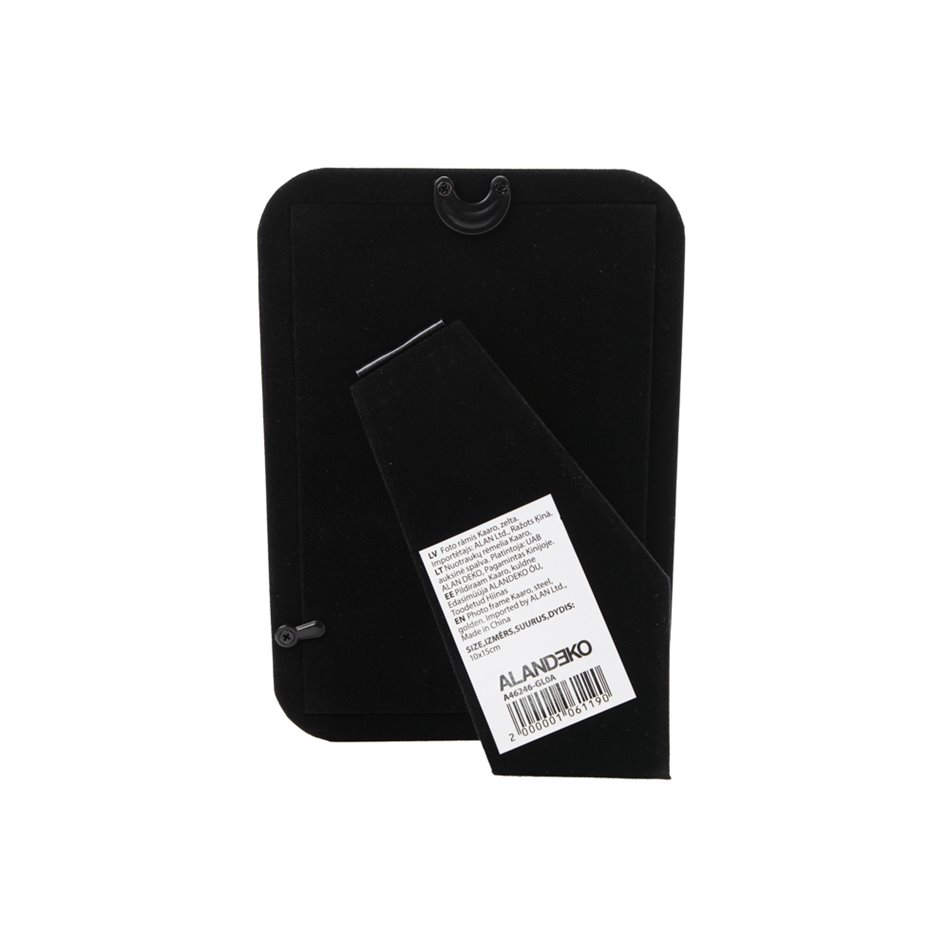 Photo frame Kaaro, steel, golden, 10x15cm