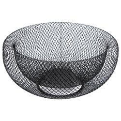 Fruit basket Mesh, black, D27cm