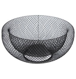 Fruit basket Mesh, black, D27cm