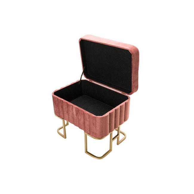 Bench Faro S, mauve, 48x35x41cm