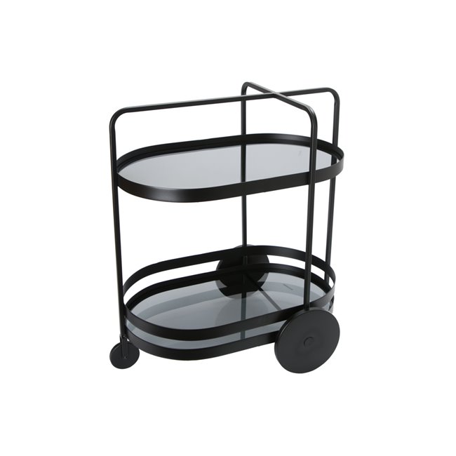 Serving trolley Totler, black, 66.5x45.5x74cm
