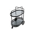 Serving trolley Totler, black, 66.5x45.5x74cm