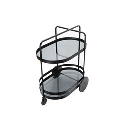 Serving trolley Totler, black, 66.5x45.5x74cm