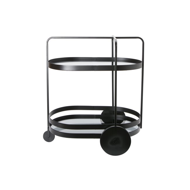 Serving trolley Totler, black, 66.5x45.5x74cm