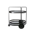 Serving trolley Totler, black, 66.5x45.5x74cm